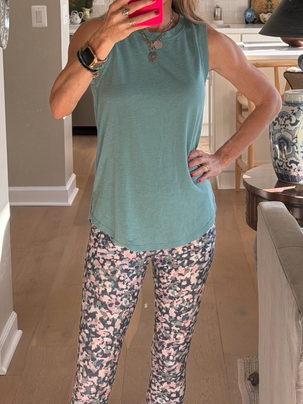 Athleta Breezy Tank Seafoam Green Sleeveless Workout top- XS